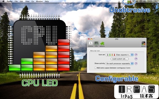CPU LED - 菜单栏监视 CPU 负载 [Mac] 1
